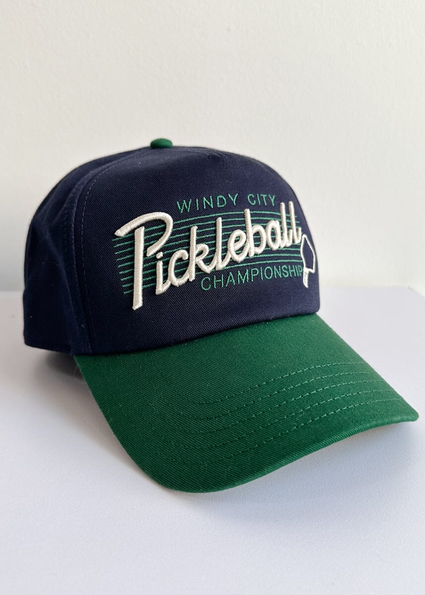Chicago Pickleball Two-Tone Hat - Navy & Green - Image 5