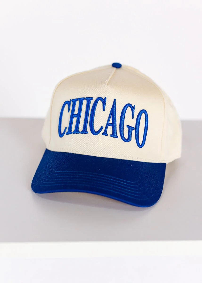 Chicago Puff Baseball Cap - Royal Blue - Image 6