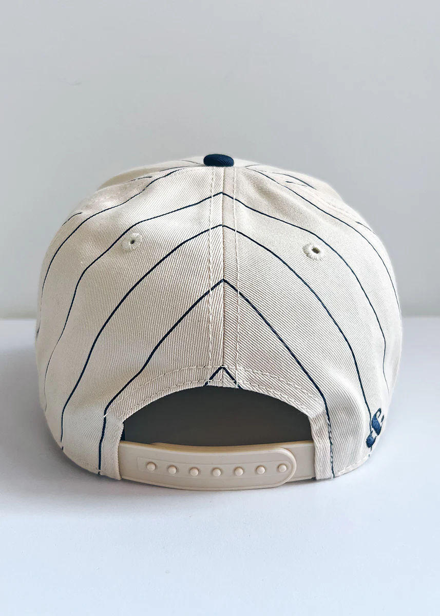 Chicago Puff Pinstripe Baseball Cap - Breaker Blue - Image 6