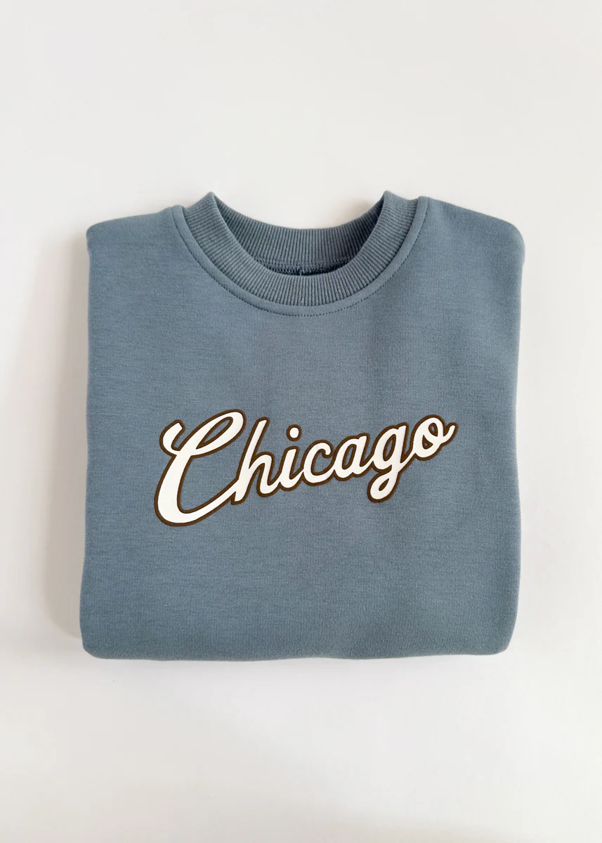 Chicago Script Sweatsuit Set - Blue - Image 10