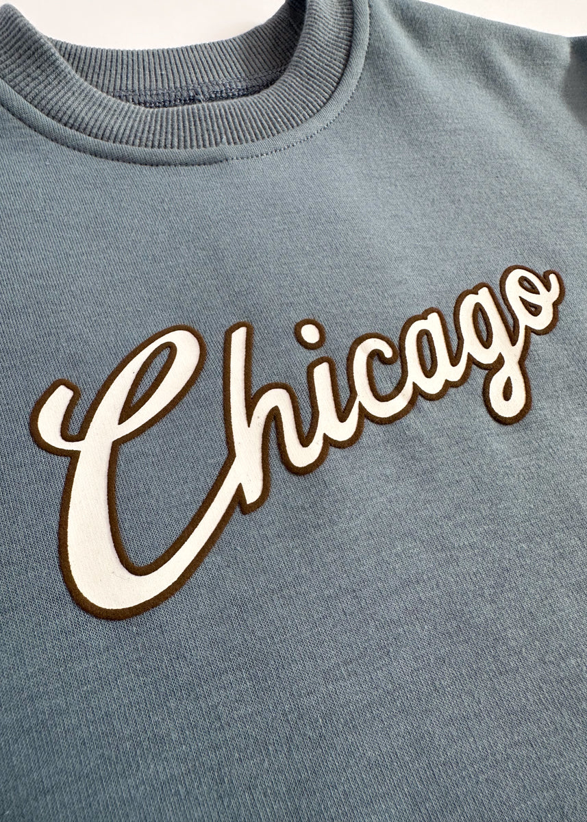 Chicago Script Sweatsuit Set - Blue - Image 11