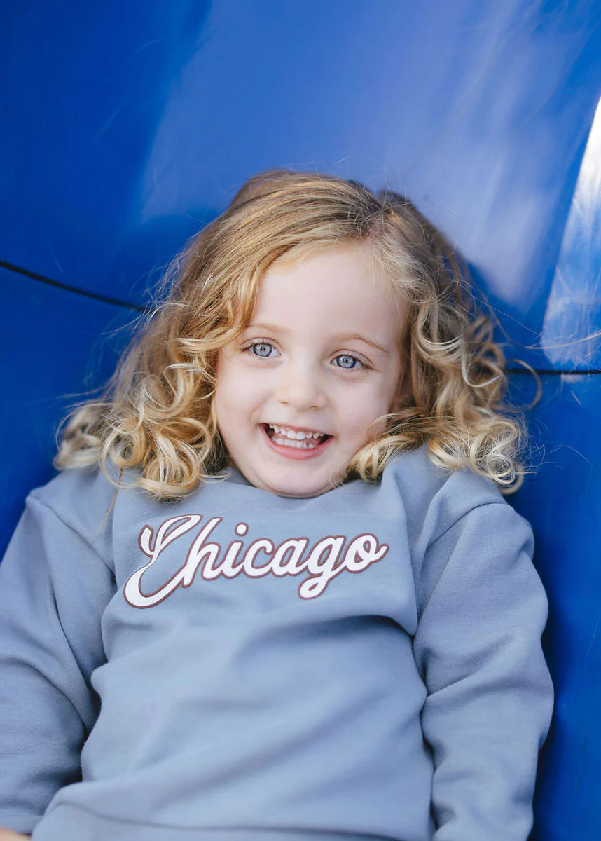 Chicago Script Sweatsuit Set - Blue - Image 5