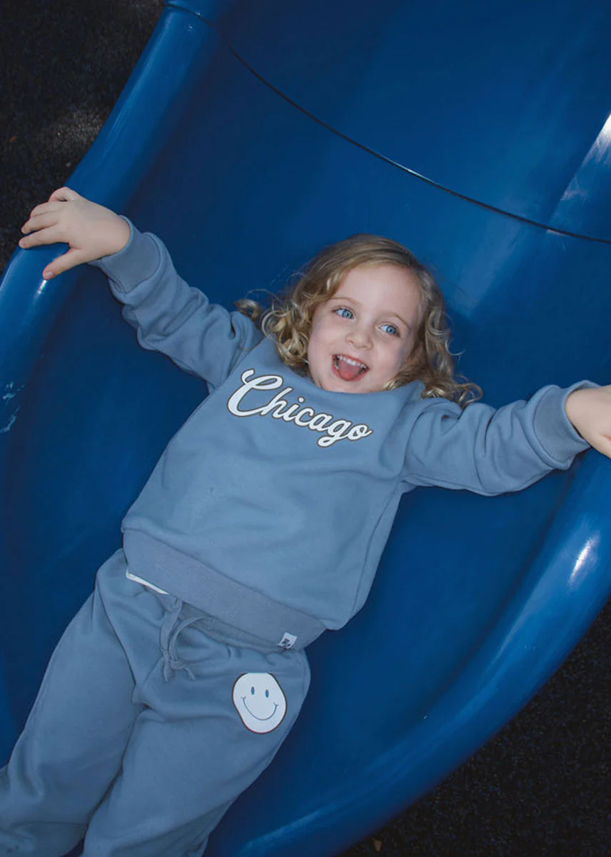 Chicago Script Sweatsuit Set - Blue - Image 6