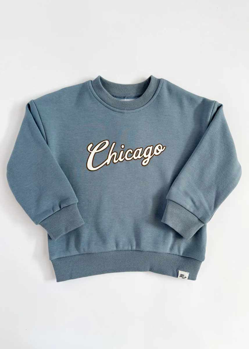 Chicago Script Sweatsuit Set - Blue - Image 8