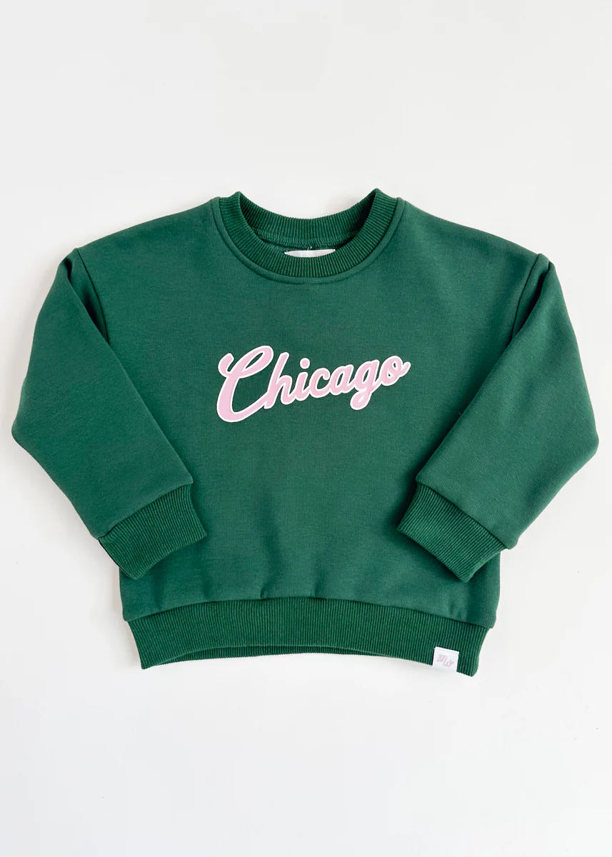 Chicago Script Sweatsuit Set - Green - Image 8
