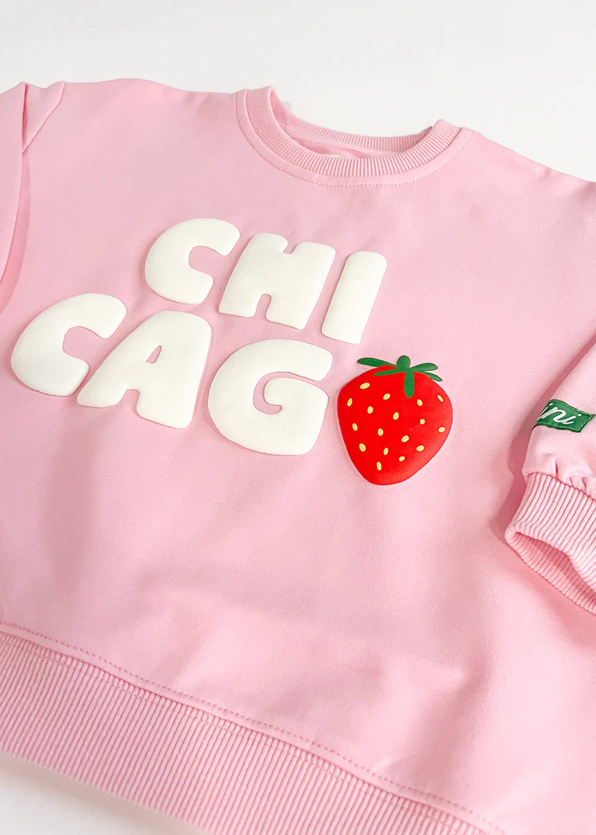 Chicago Strawberry Terry Oversized Sweatsuit Set - Image 12