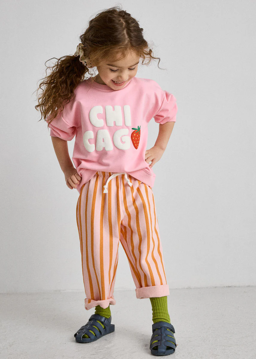 Chicago Strawberry Terry Oversized Sweatsuit Set - Image 8