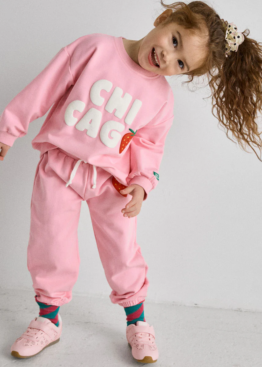 Chicago Strawberry Terry Oversized Sweatsuit Set - Image 9