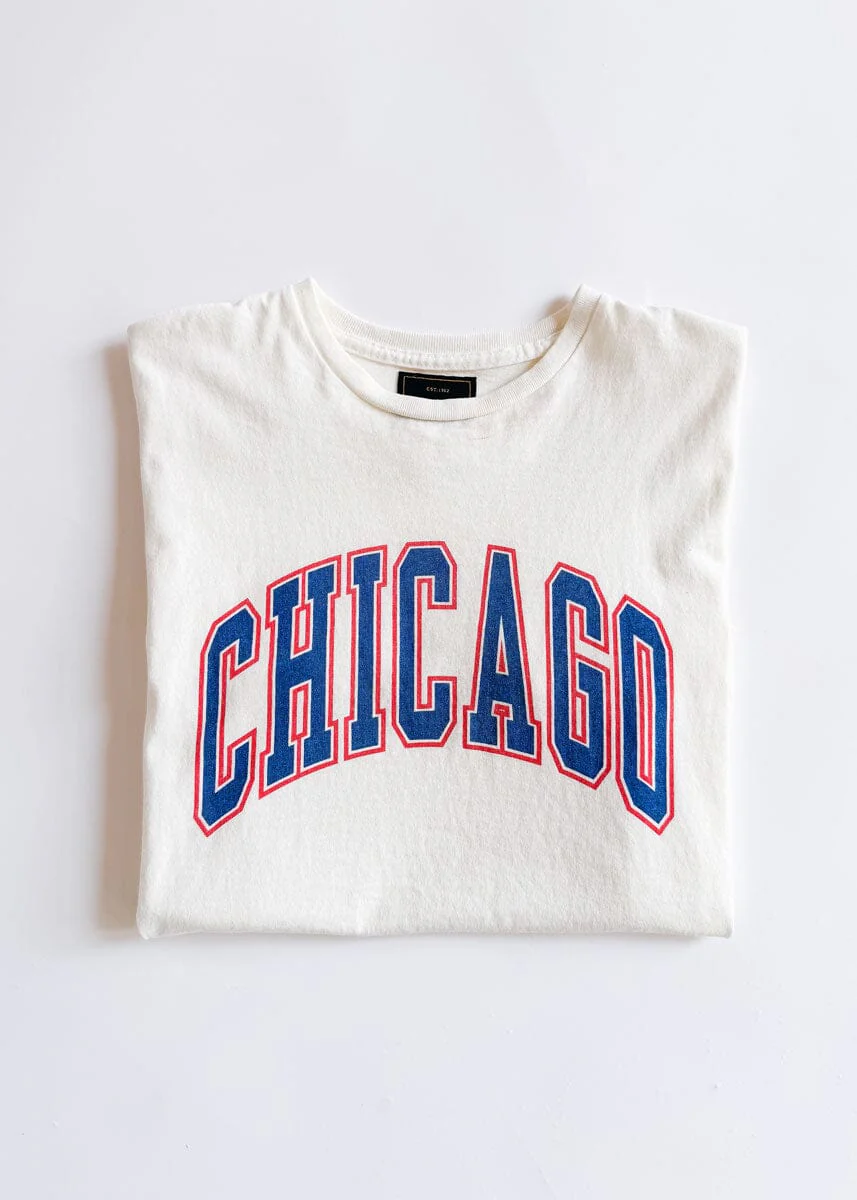 Chicago Varsity Heavyweight Crop Tee - Image 6