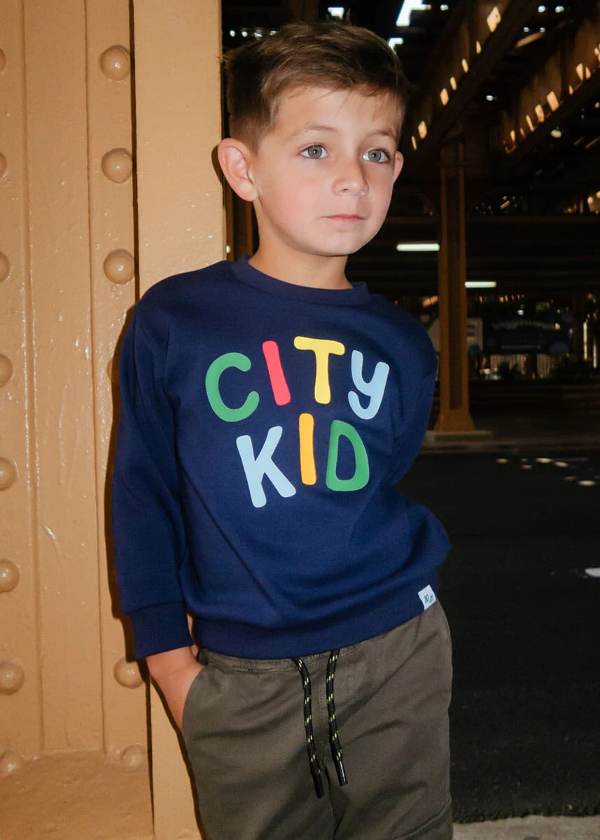 City Kid Sweatshirt - Blue Multi - Image 4