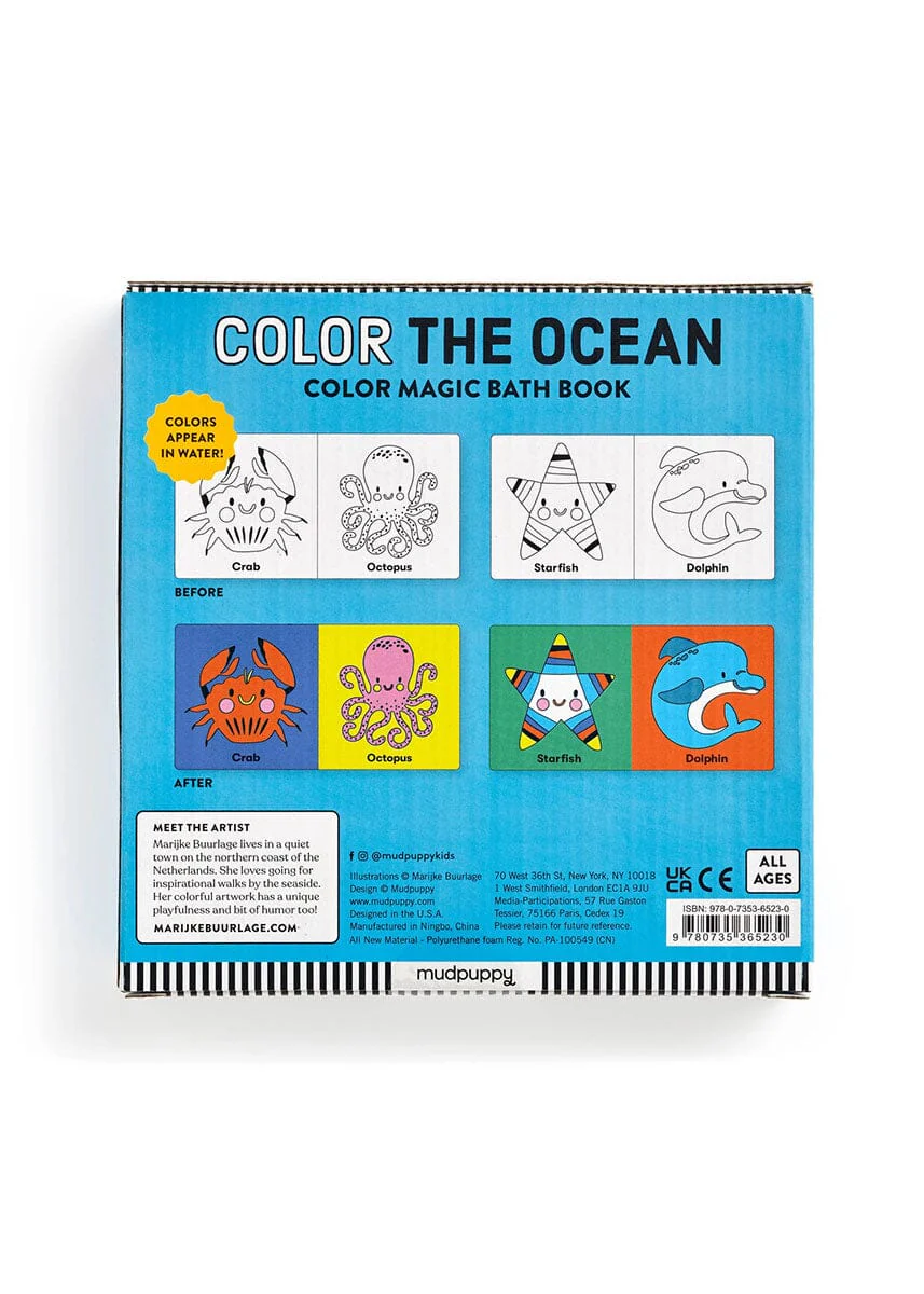 Color The Ocean: Color Magic Bath Book - Image 2