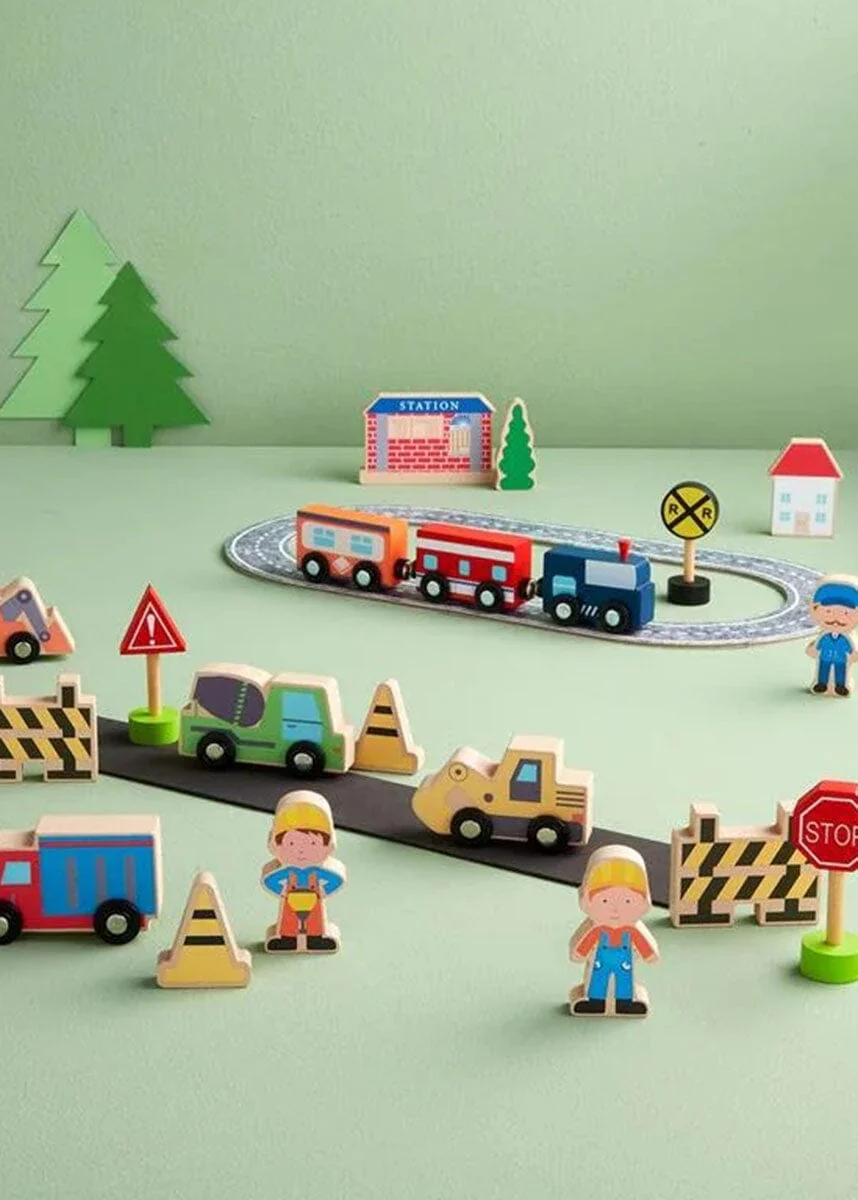 Construction Wood Toy Set - Image 2
