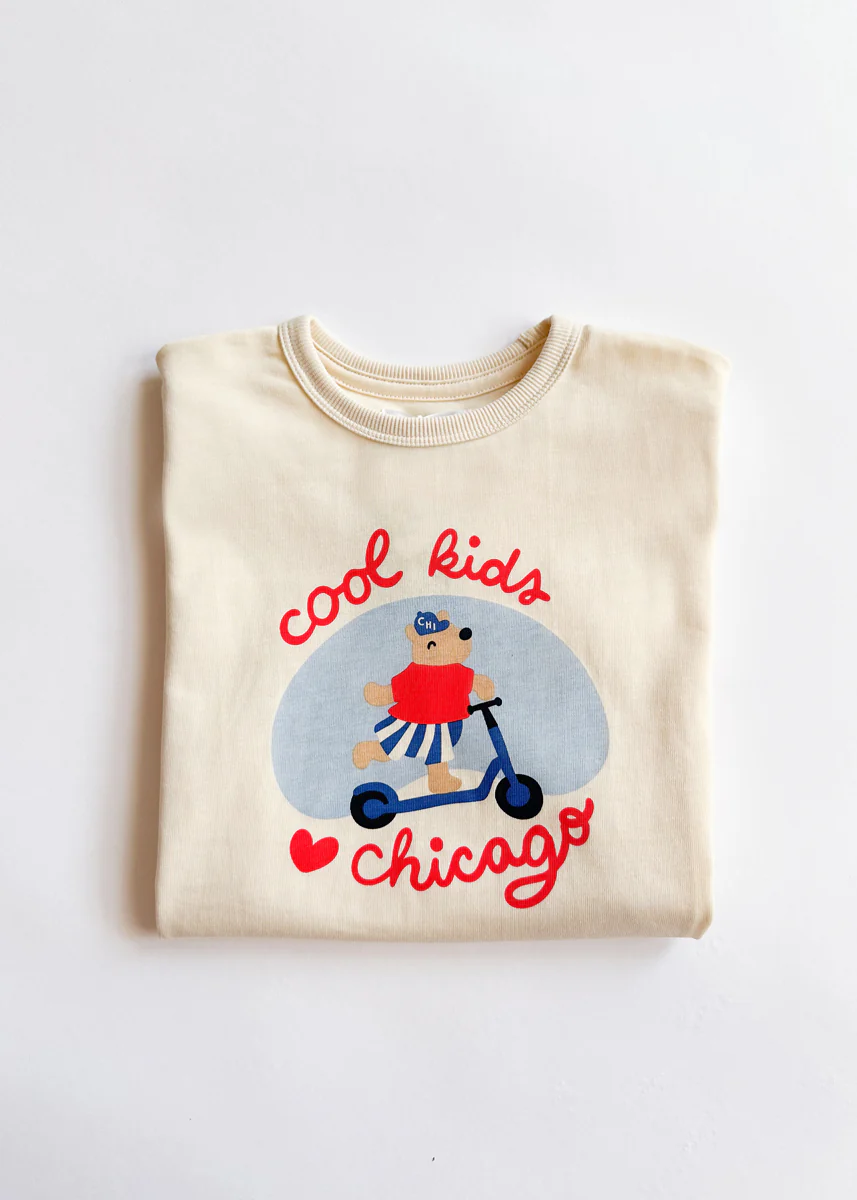 Cool Kids Love Chicago Oversized Tee & Short Set - Image 7