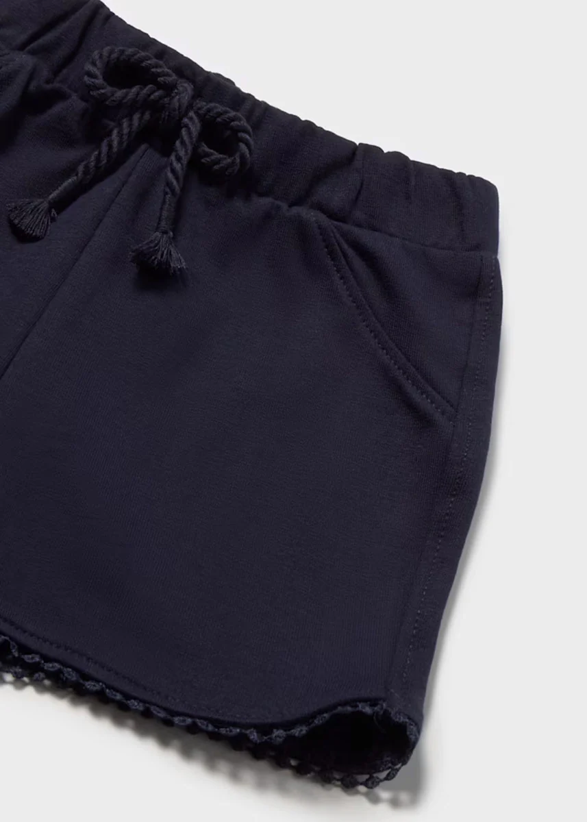 Cora Chenille Shorts - Navy Blue - Image 3