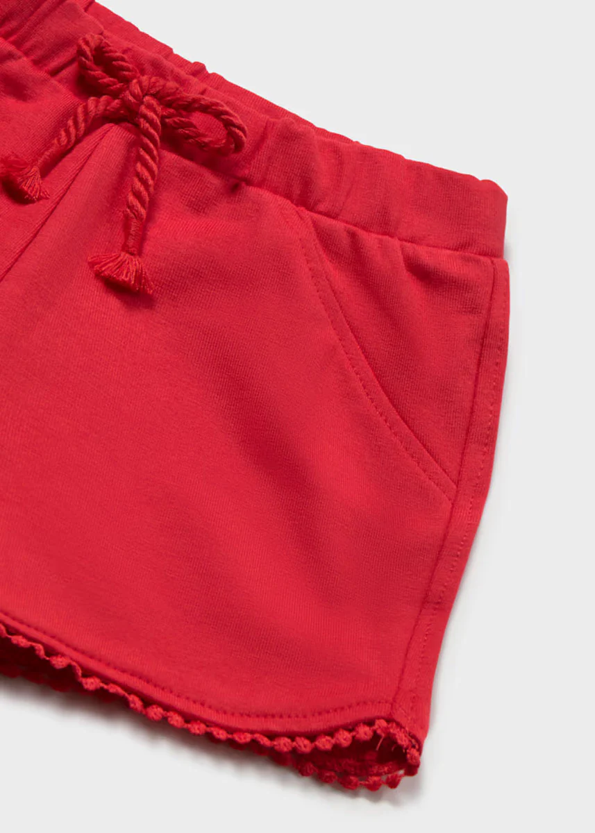 Cora Chenille Shorts - Red - Image 3