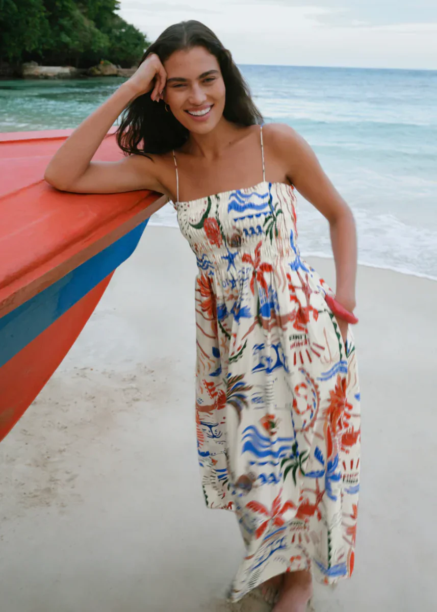 Cornelia Getaway Midi Dress - Multi - Image 3