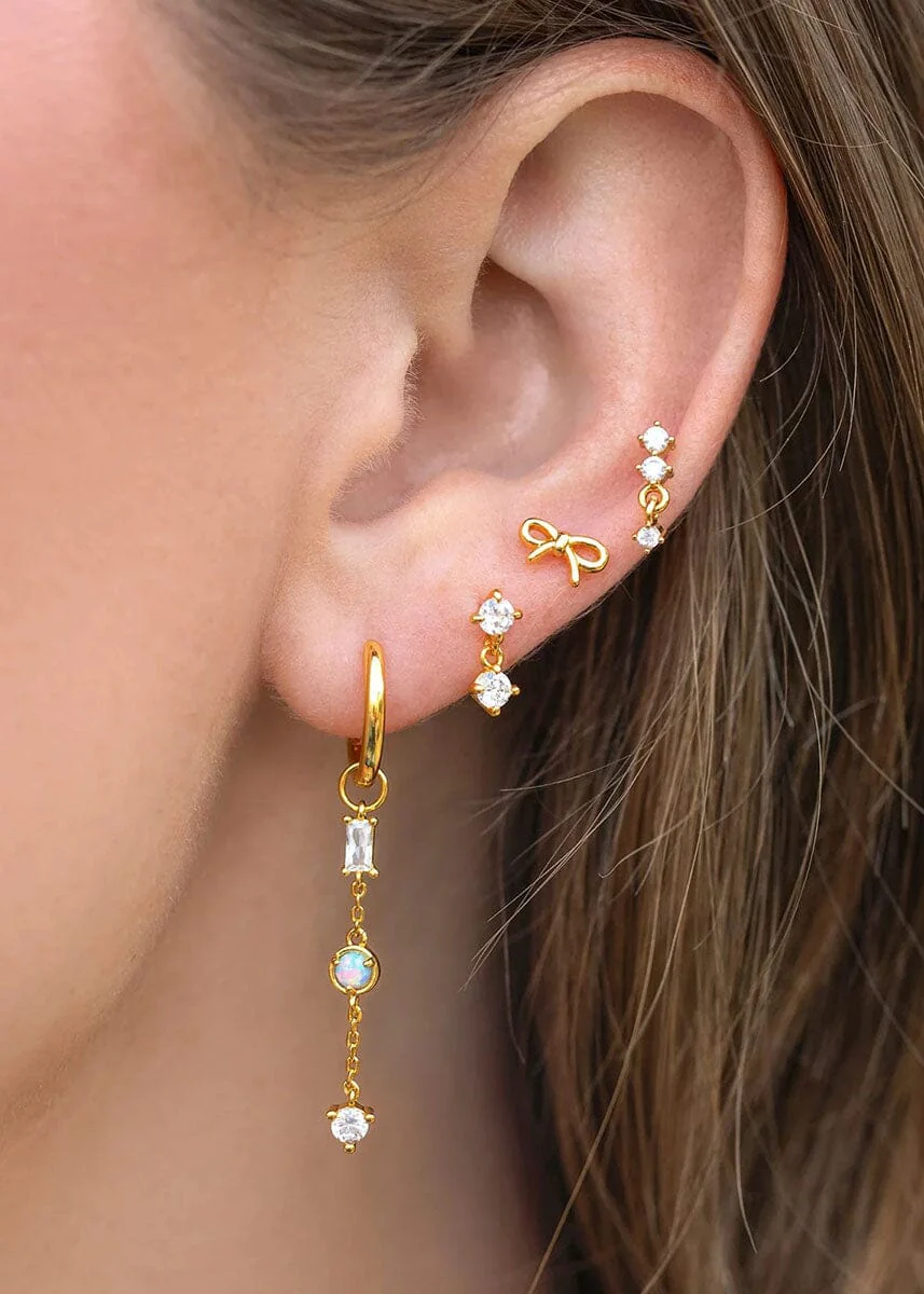 Crystal Dreams Earrings - Gold - Image 2