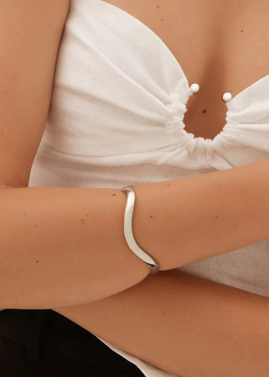 Curves Bracelet - Silver - Image 2