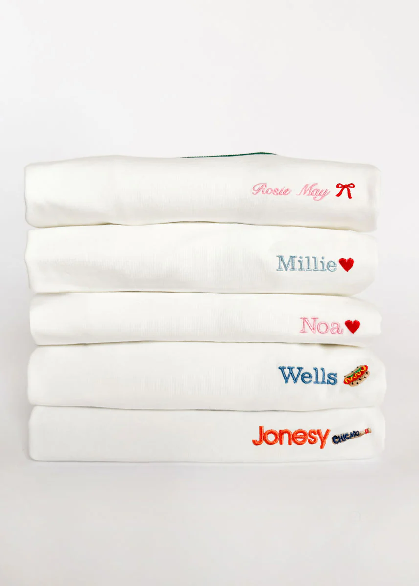Custom Embroidered Toddler Ringer Tee - Green - Image 4