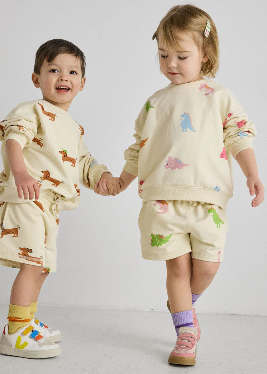 Dinosaur Terry Oversized Sweatshort Set - Image 8