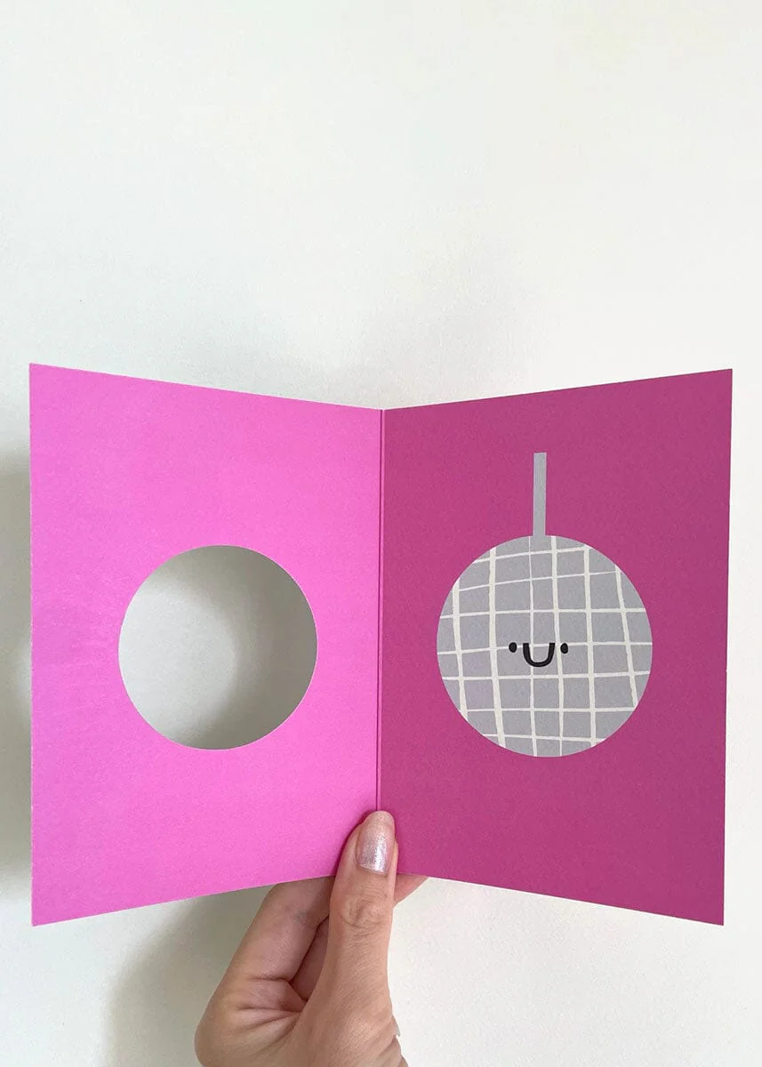Disco Ball Die-Cut Card - Image 2
