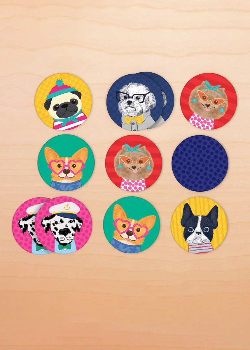 Dog Portraits Mini Memory Match Game - Image 2