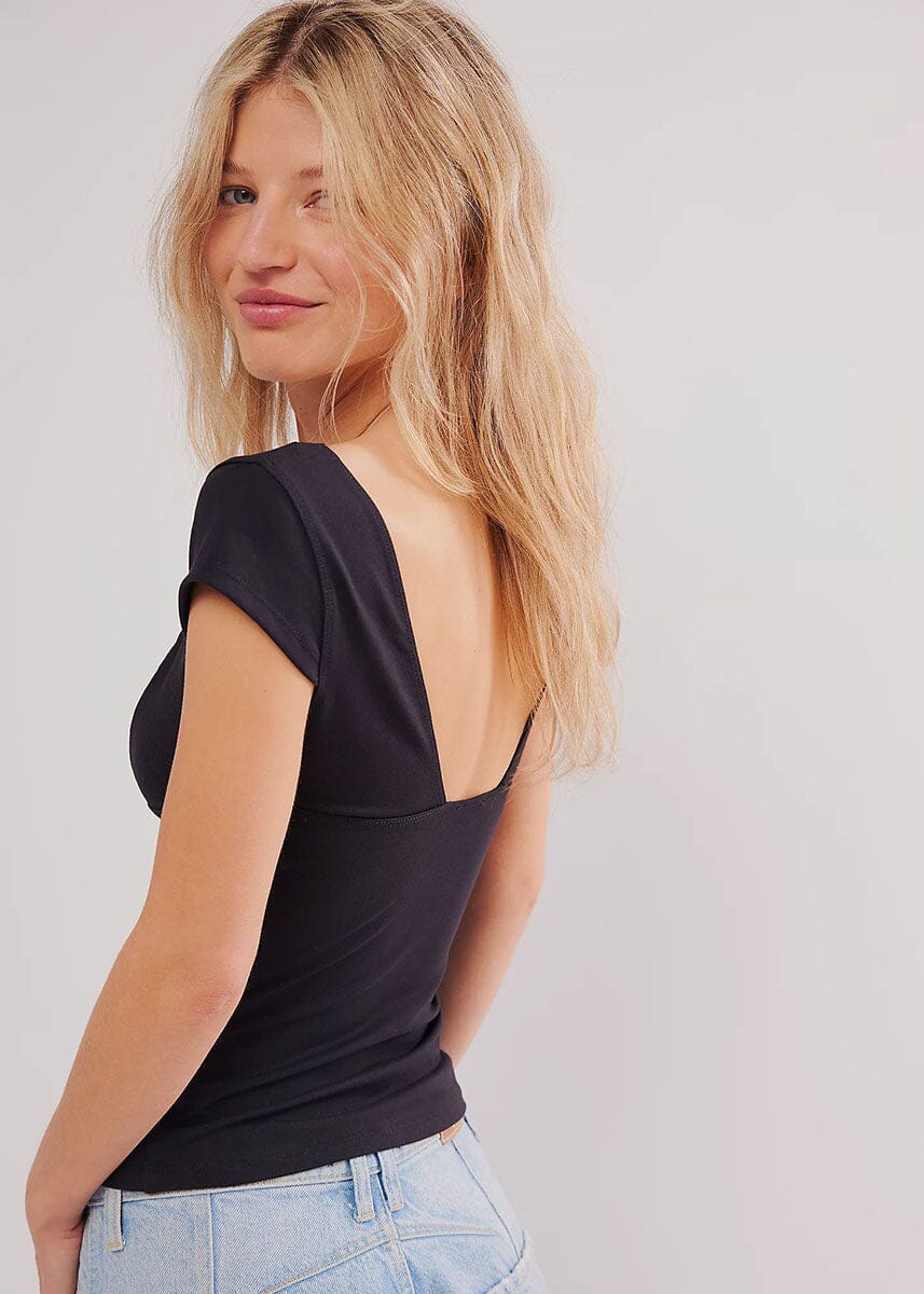 Duo Corset Cami - Black - Image 3