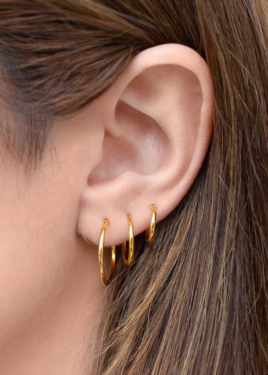 Endless Hoops Set - Gold - Image 2
