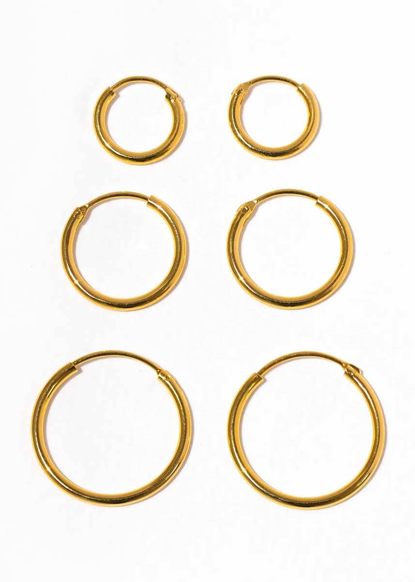 Endless Hoops Set - Gold - Image 3