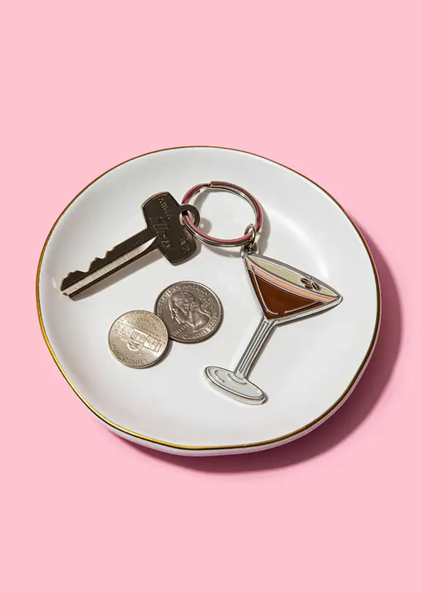 Espresso Martini Enamel Keychain - Image 2