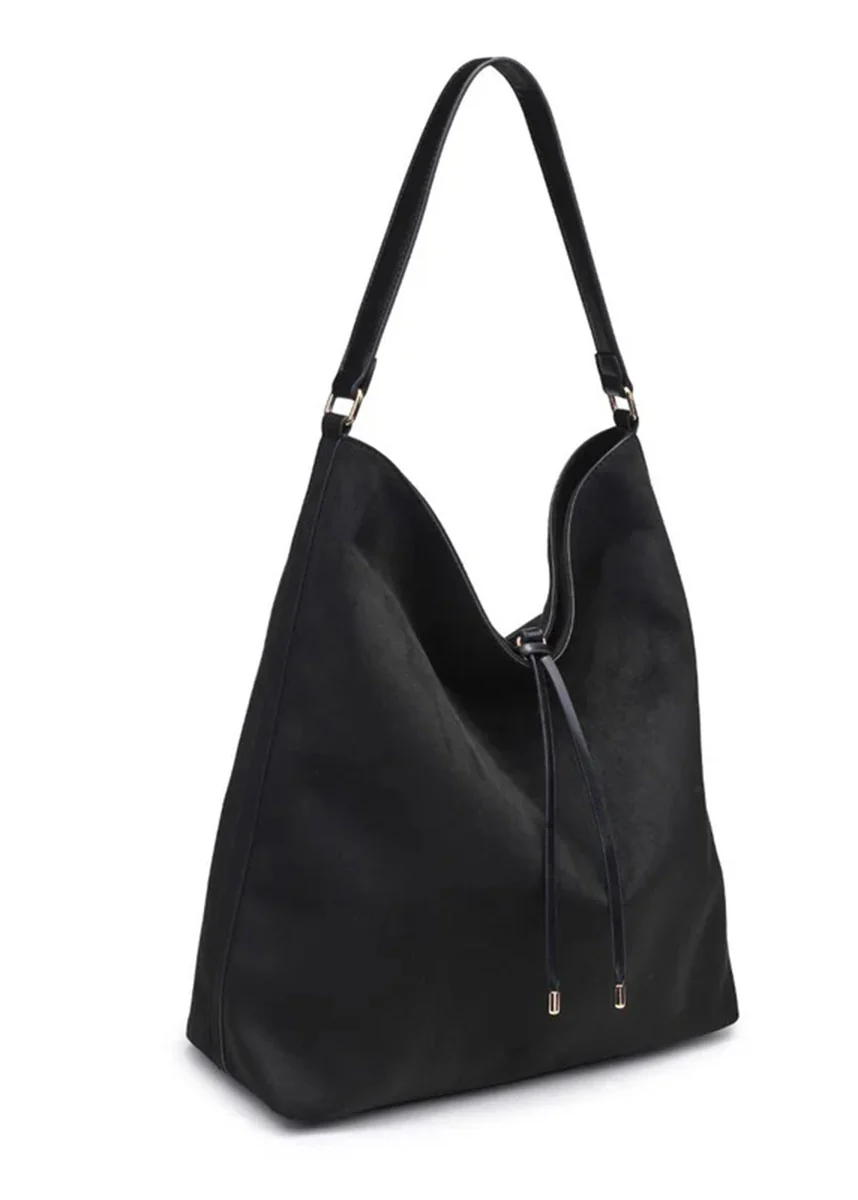 Felicity Bucket Hobo Bag - Black - Image 2