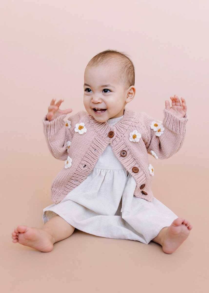 Flower Cardigan - Blush - Image 3
