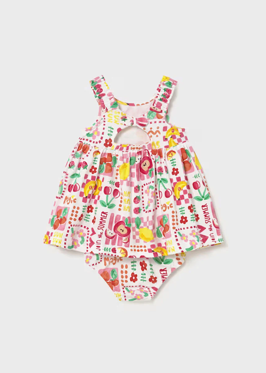Francie Printed Fruit Dress - Hibiscus - Image 2
