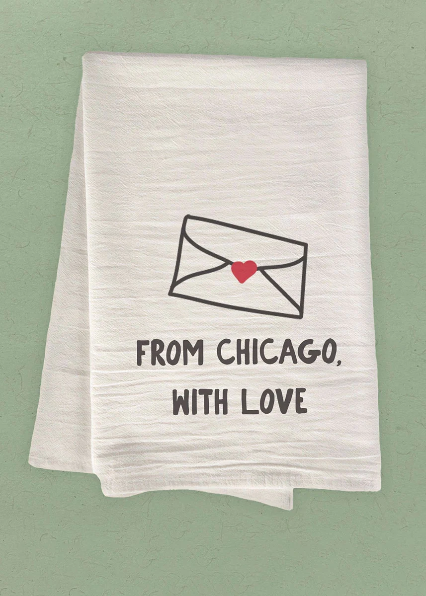 From Chicago, With Love Tea Towel - Image 2