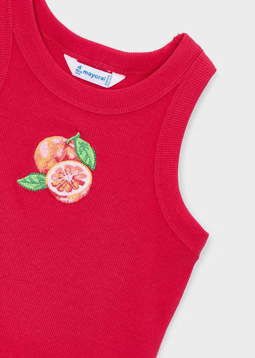 Fruity Tank Top - Persimmon - Image 3
