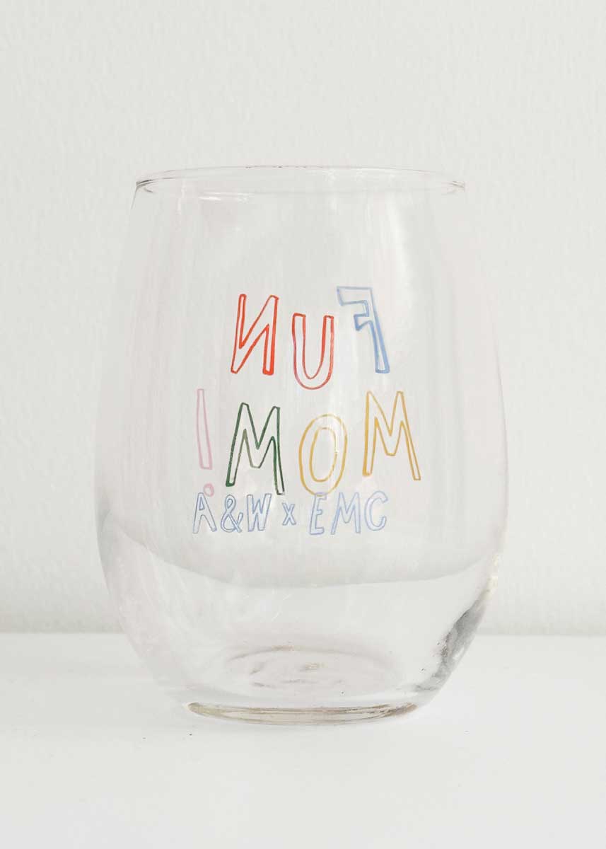 Fun Mom! Stemless Wine Glass - Image 4