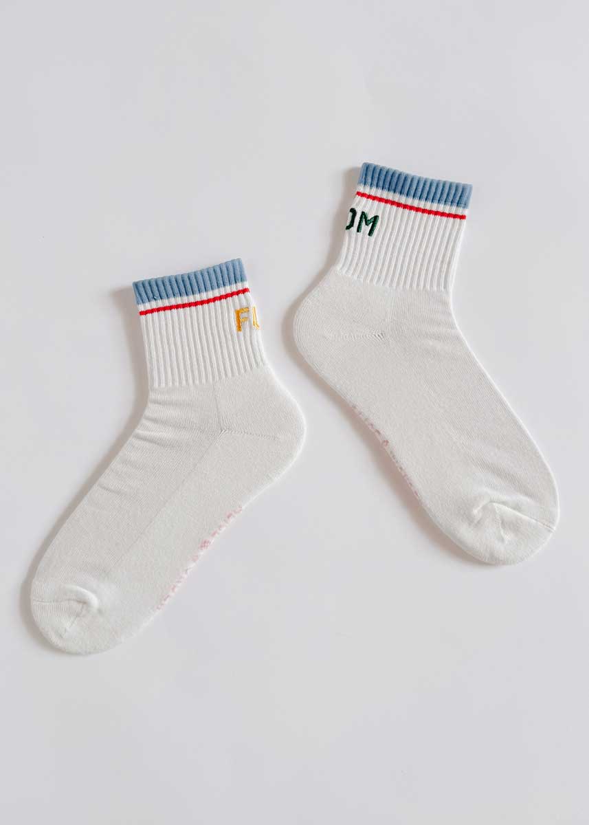 Fun Mom Striped Cuff Mini Crew Sock - Image 2