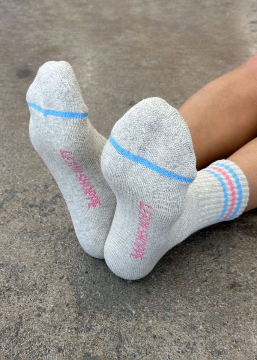 Girlfriend Socks - Bright Grey - Image 3