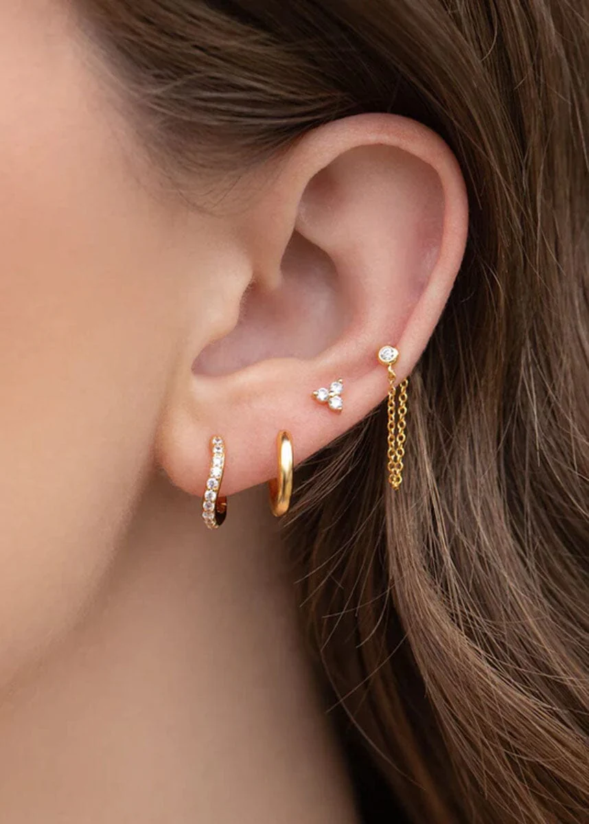 Glowing Earring Set - Gold - Image 2