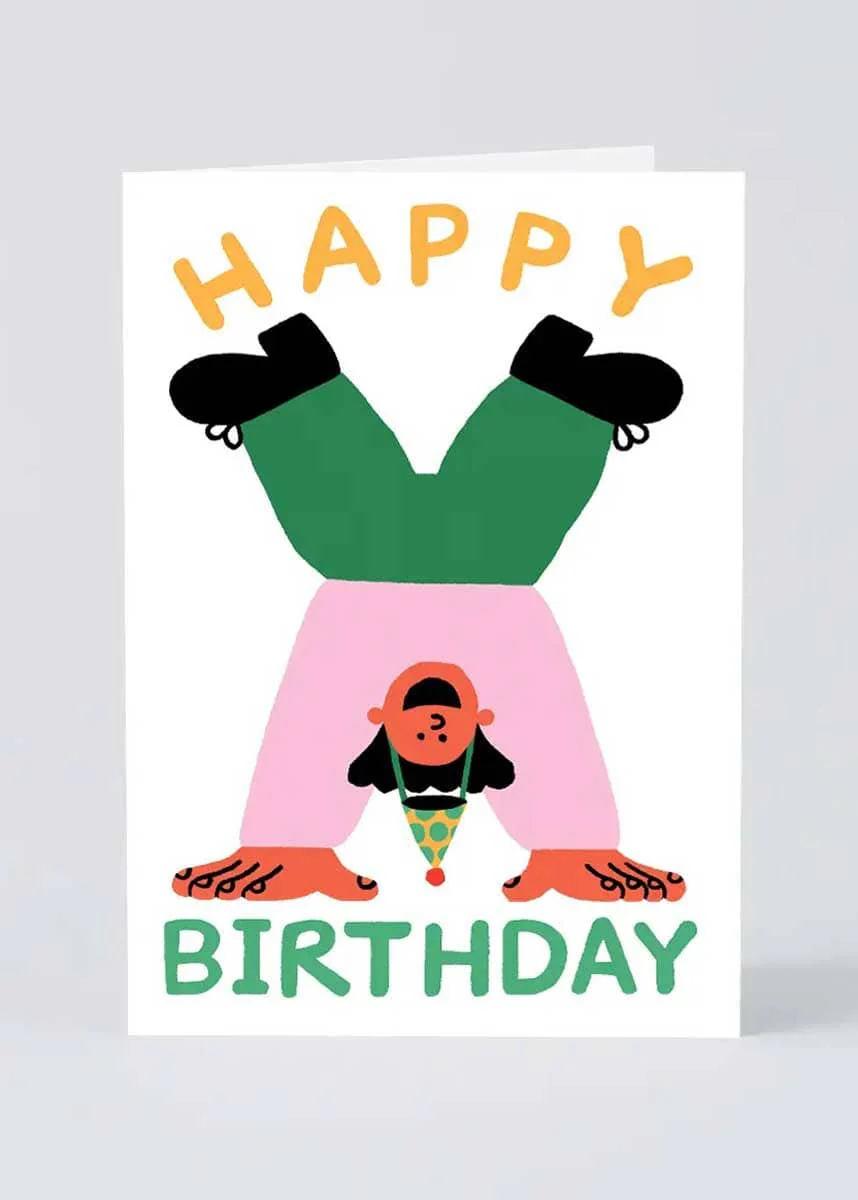 Happy Birthday Handstand Card - Image 2