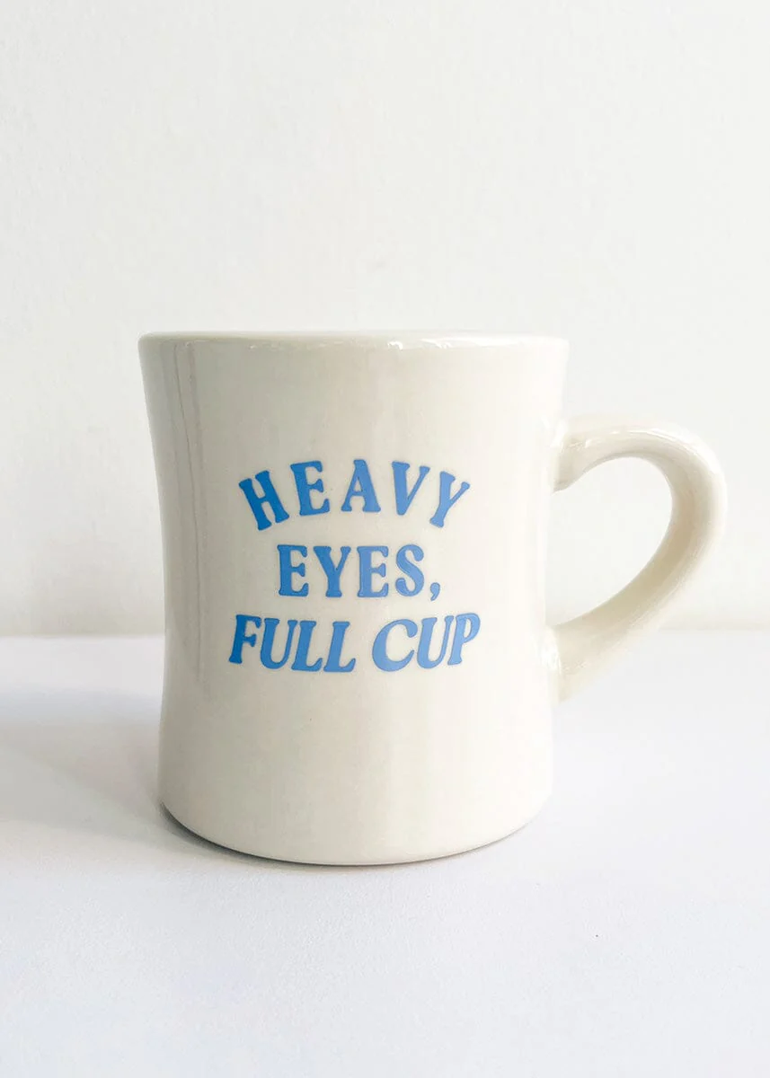 Heavy Eyes, Full Cup Diner Mug - Image 2
