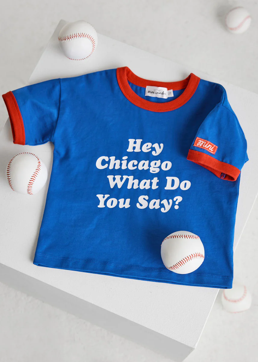 Hey Chicago Oversized Ringer Tee - Image 2