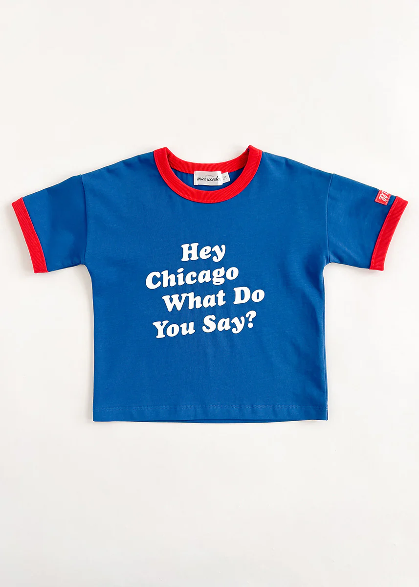 Hey Chicago Oversized Ringer Tee - Image 4