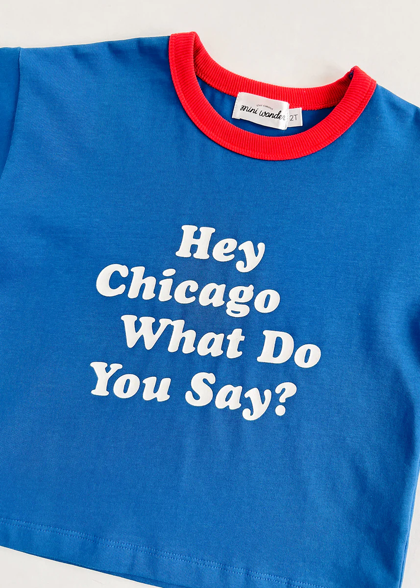 Hey Chicago Oversized Ringer Tee - Image 7