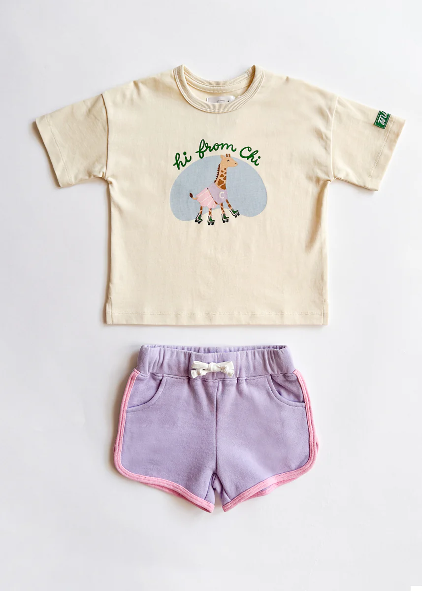Hi From Chi Oversized Tee & Short Set - Image 6