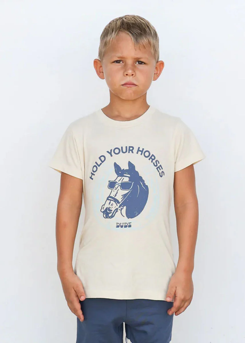 Hold Your Horses Tee - Parchment - Image 2
