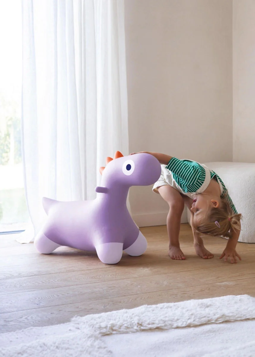 Hoppi Dino Bouncer - Lavender - Image 2