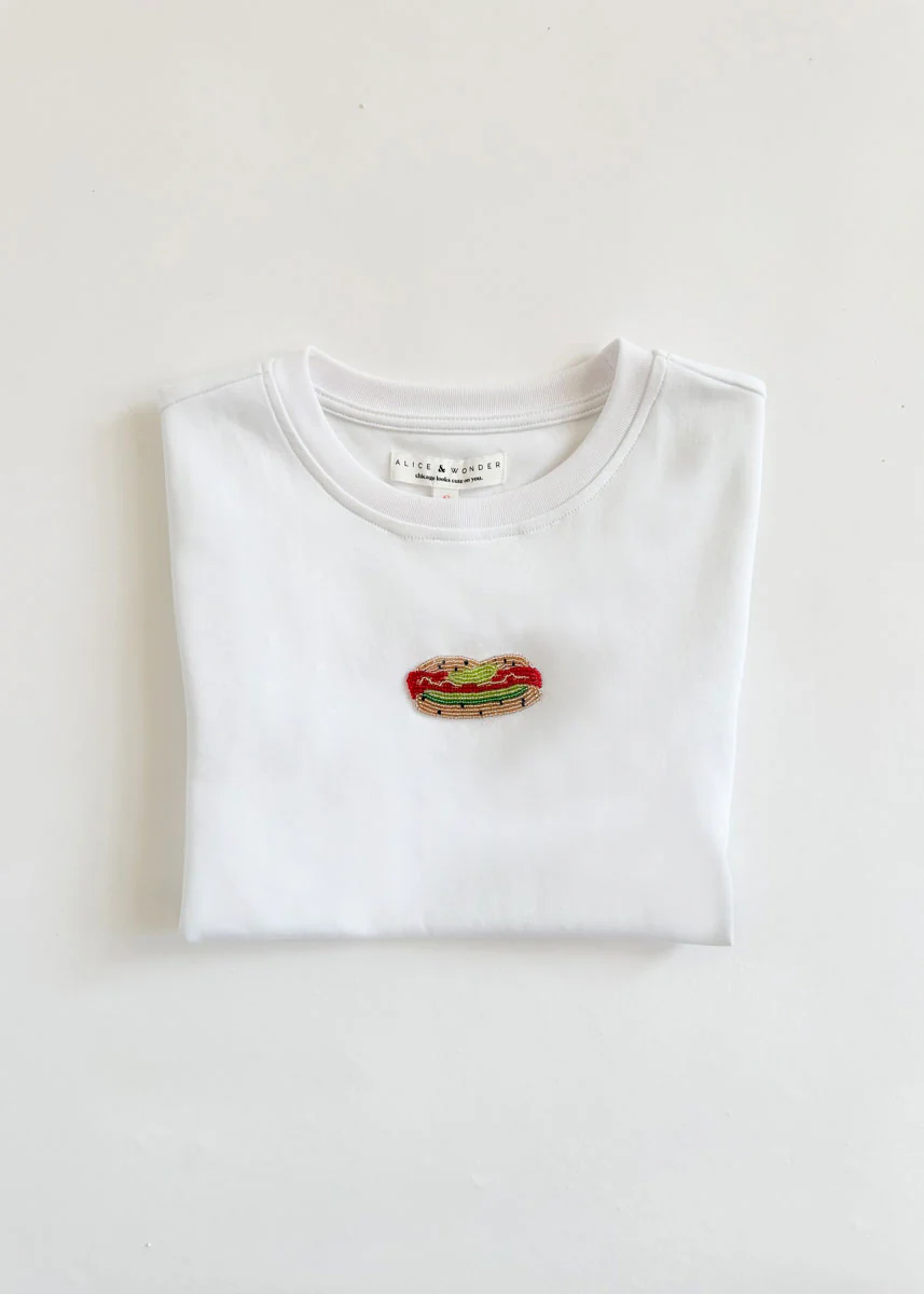 Hot Dog Beaded Baby Tee - Image 7