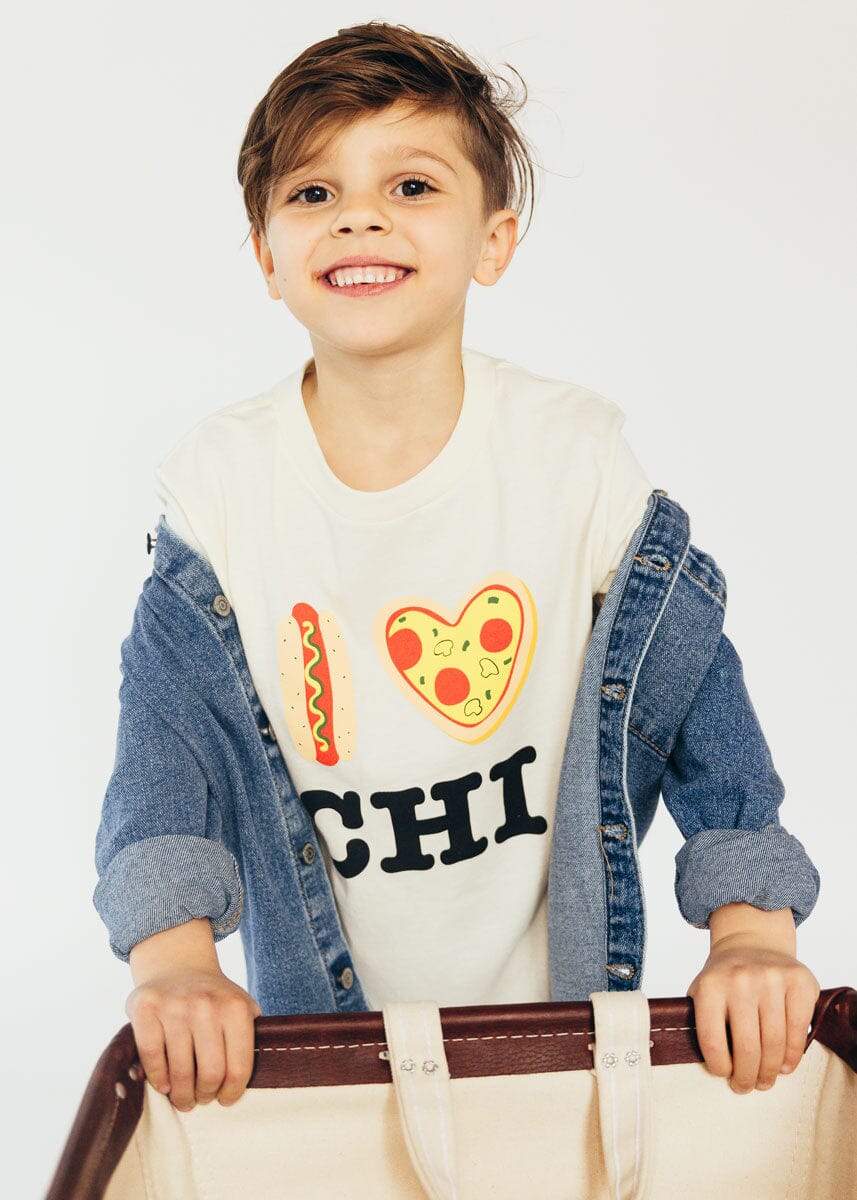 Hot Dog, Pizza, CHI Toddler Tee - Natural - Image 3