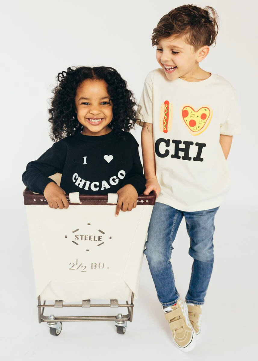 Hot Dog, Pizza, CHI Toddler Tee - Natural - Image 5